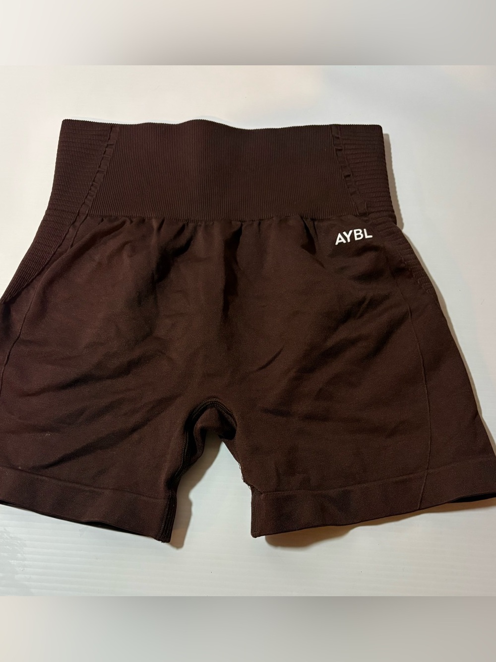 AYBL High-Waist Seamless Bike Shorts โ Dark Brown